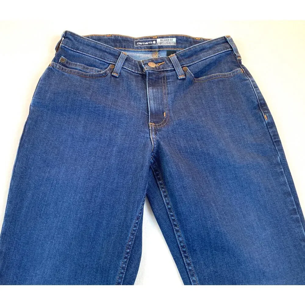Carhartt Size 4 Regular Relaxed Fit Rugged Flex Jeans NWT - Picture 4 of 7